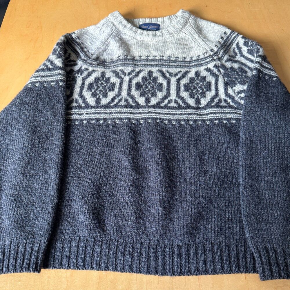 Vintage Paul James 100% Pure Wool Sweater – Made in England – Size M